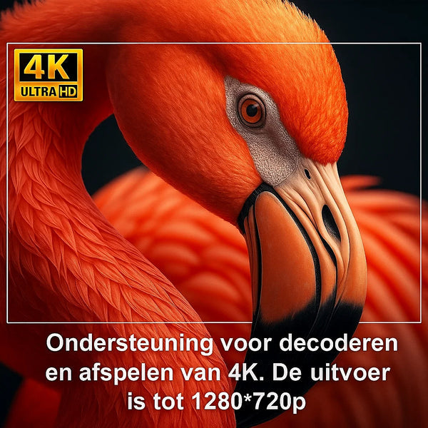 MAGCUBIC Mini Projector – 180° Draaibare Beamer met Flexibele Projectie voor Wand & Plafond | HD Beeldkwaliteit