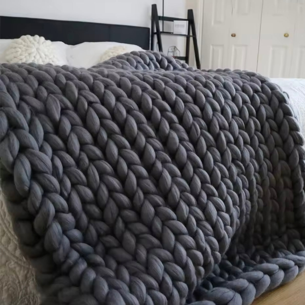 Handgemaakte Chunky Deken - Silva | Luxe Woondeken