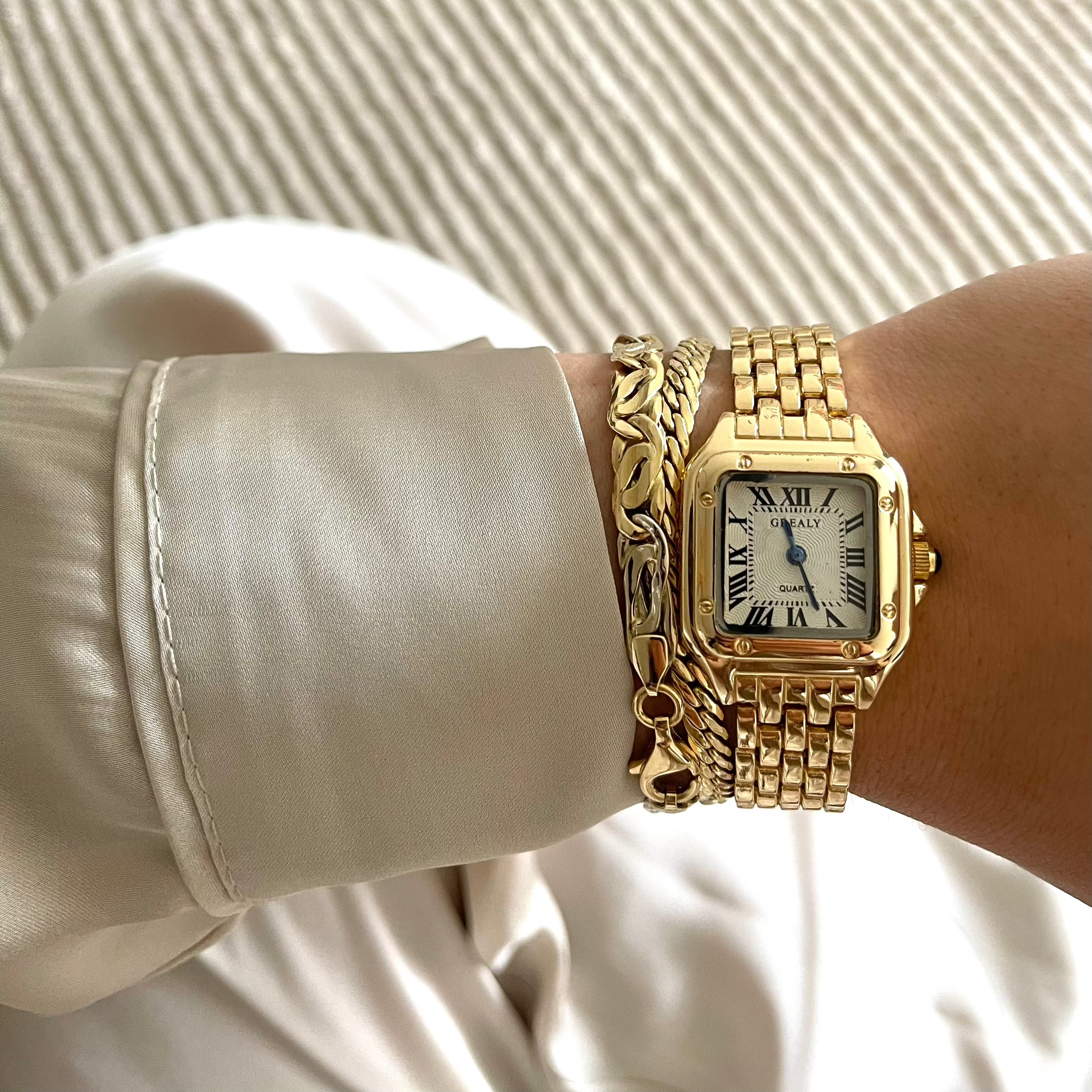 Jacques Horloge 14K Gold Plated - LET OP - Tijdelijk beschikbaar: OP = OP!