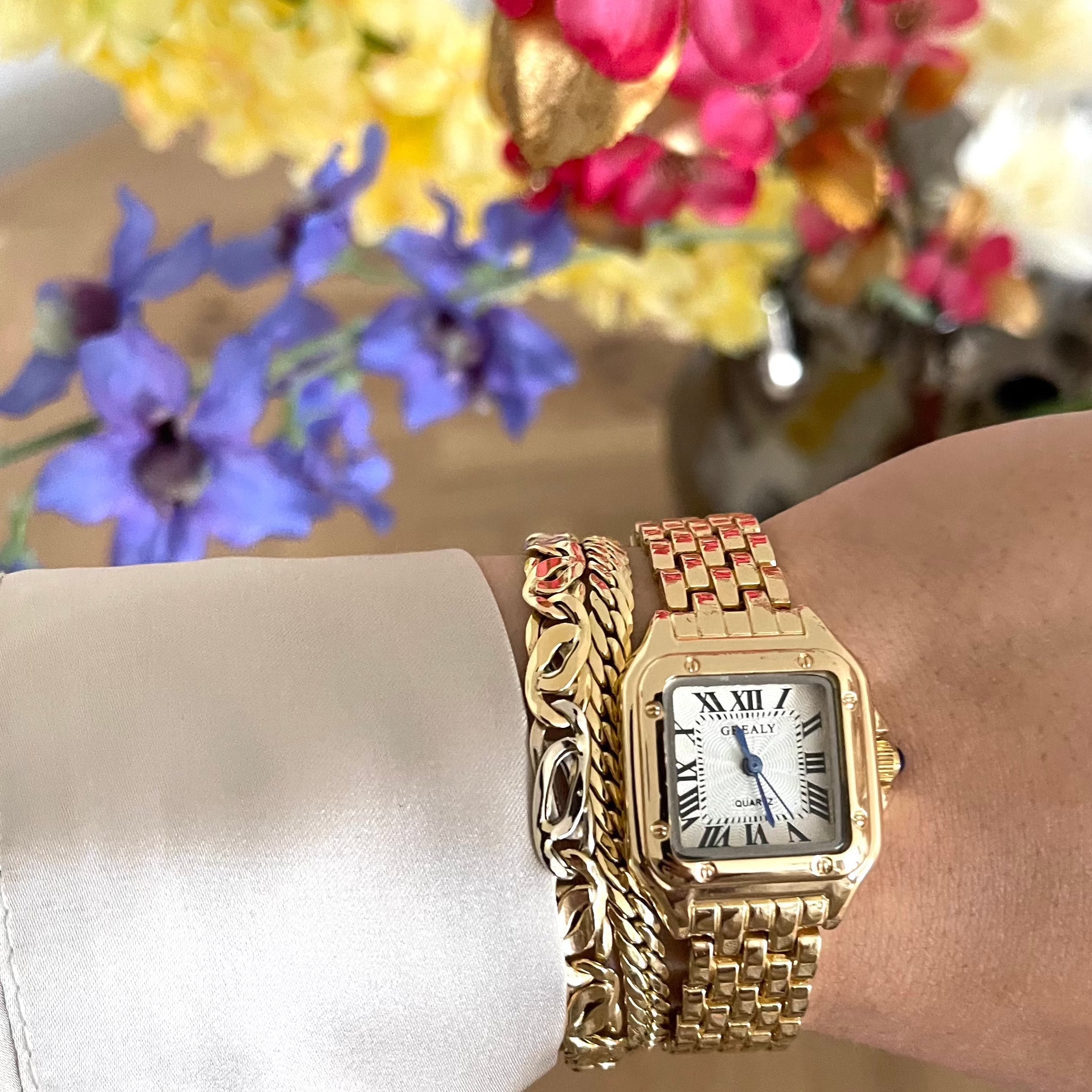 Jacques Horloge 14K Gold Plated - LET OP - Tijdelijk beschikbaar: OP = OP!