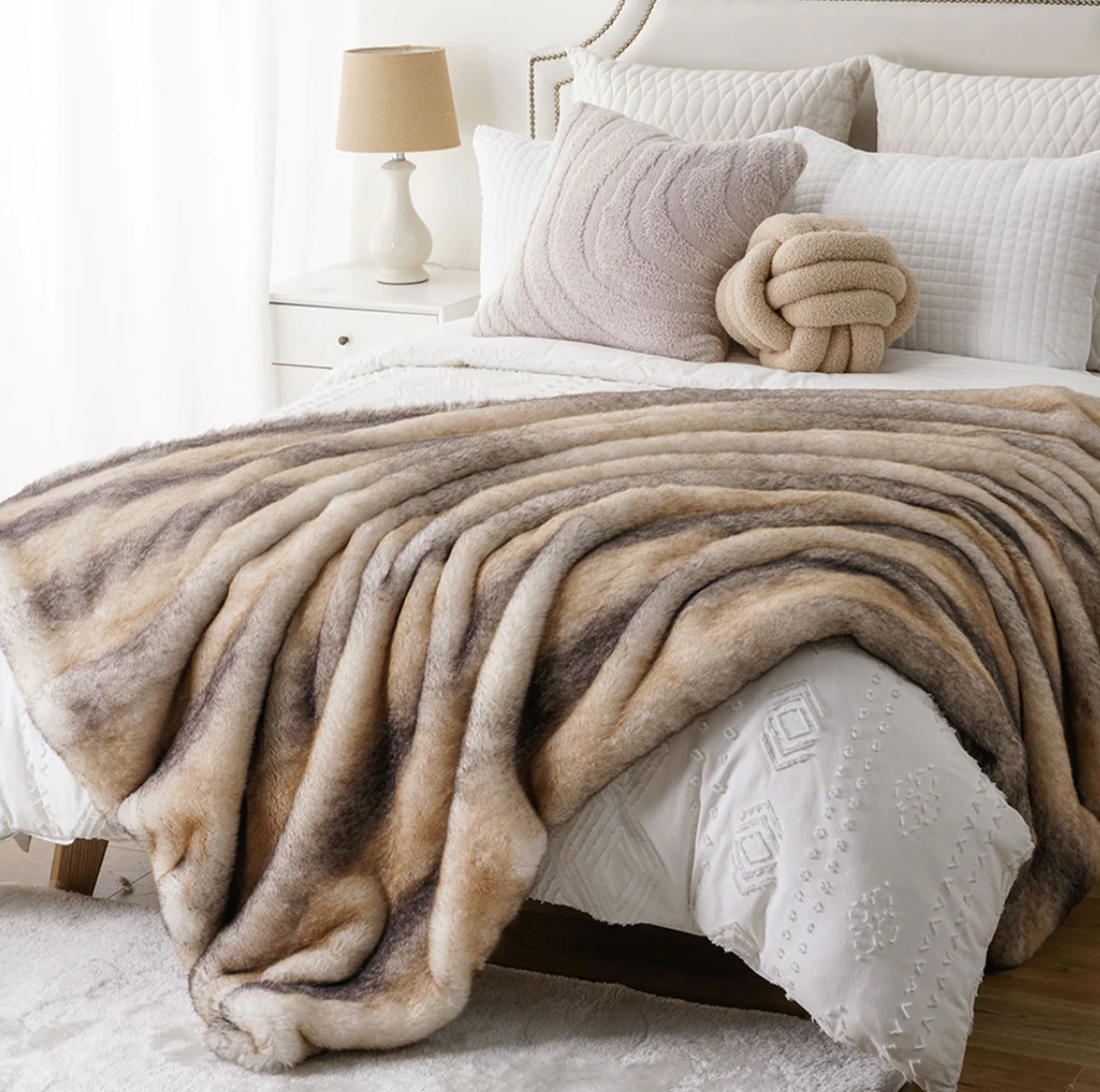 Faux Fur Deken - Luxe Woondeken