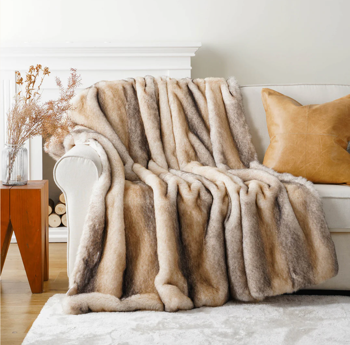 Faux Fur Deken - Luxe Woondeken