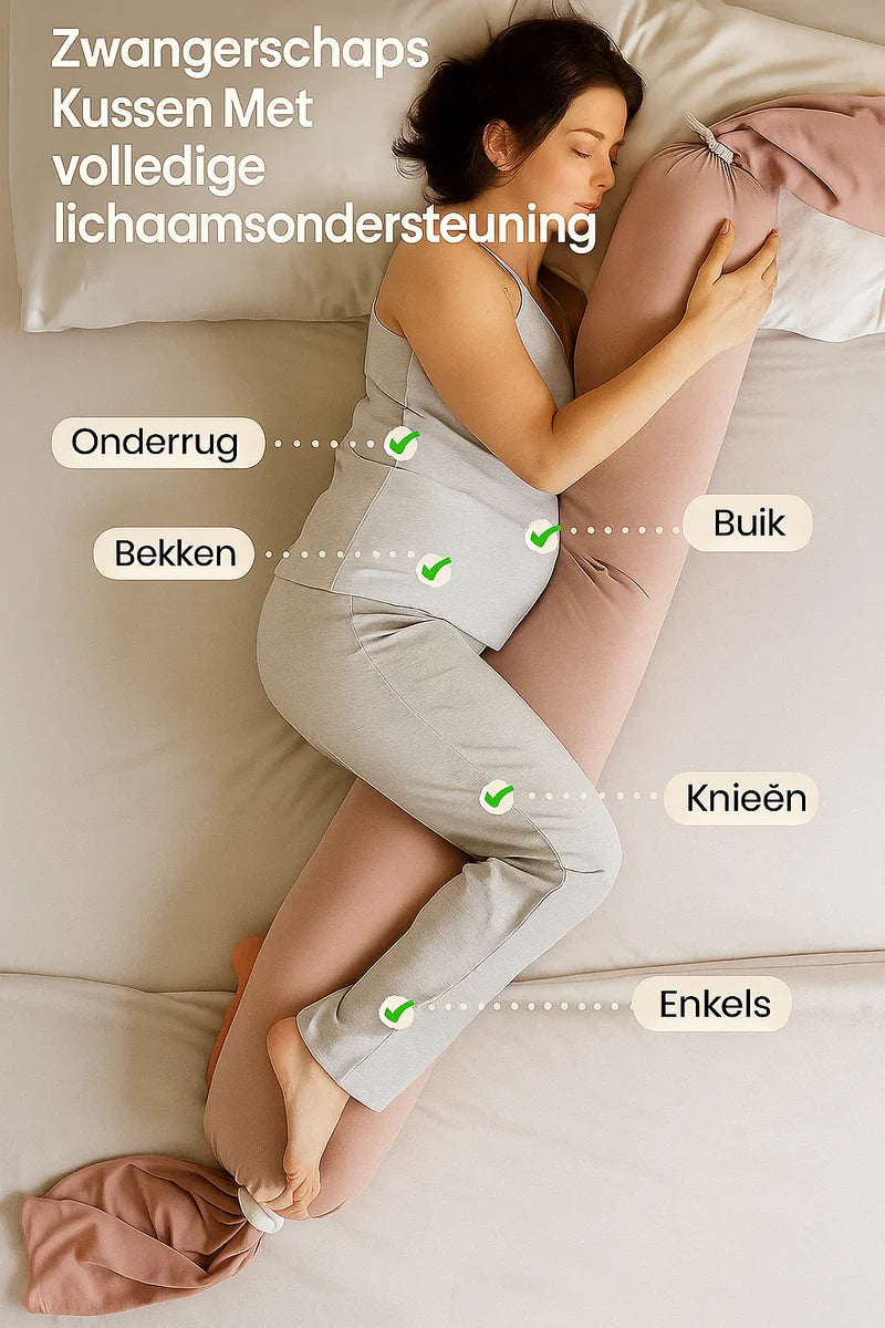 Buddy™ Zwangerschaps- en Voedingskussen – Ultiem Comfort voor Mama & Baby