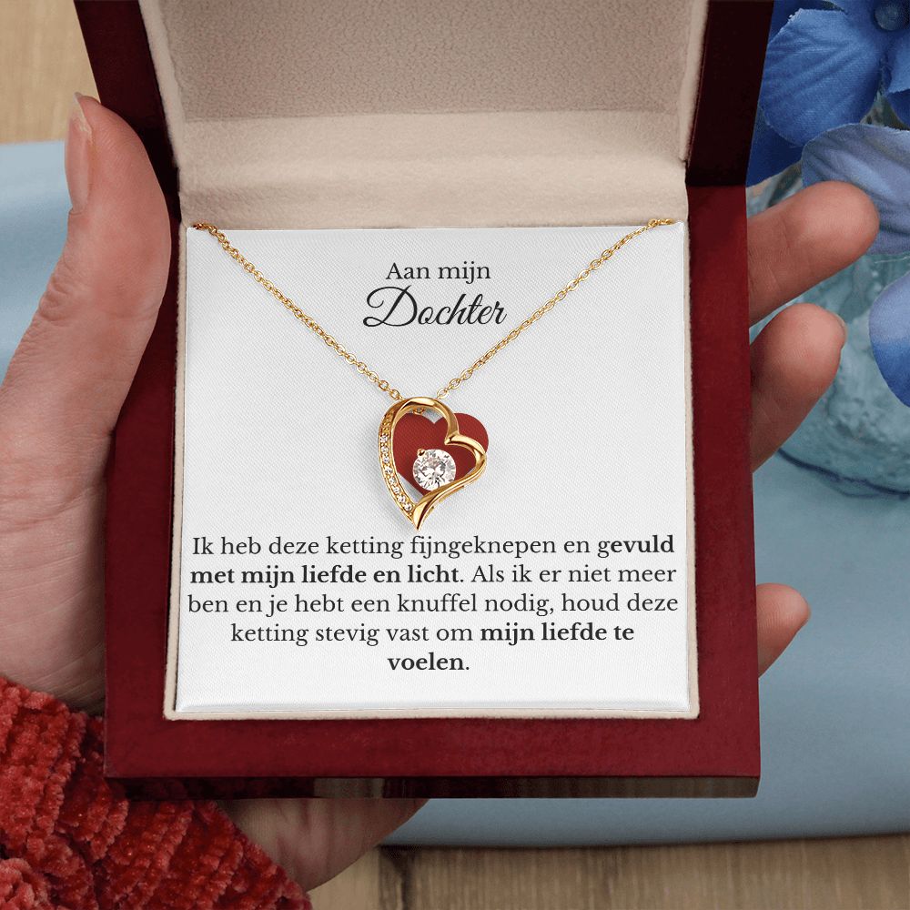 "Aan mijn dochter" Ketting - Verguld in 18Karaat Goud