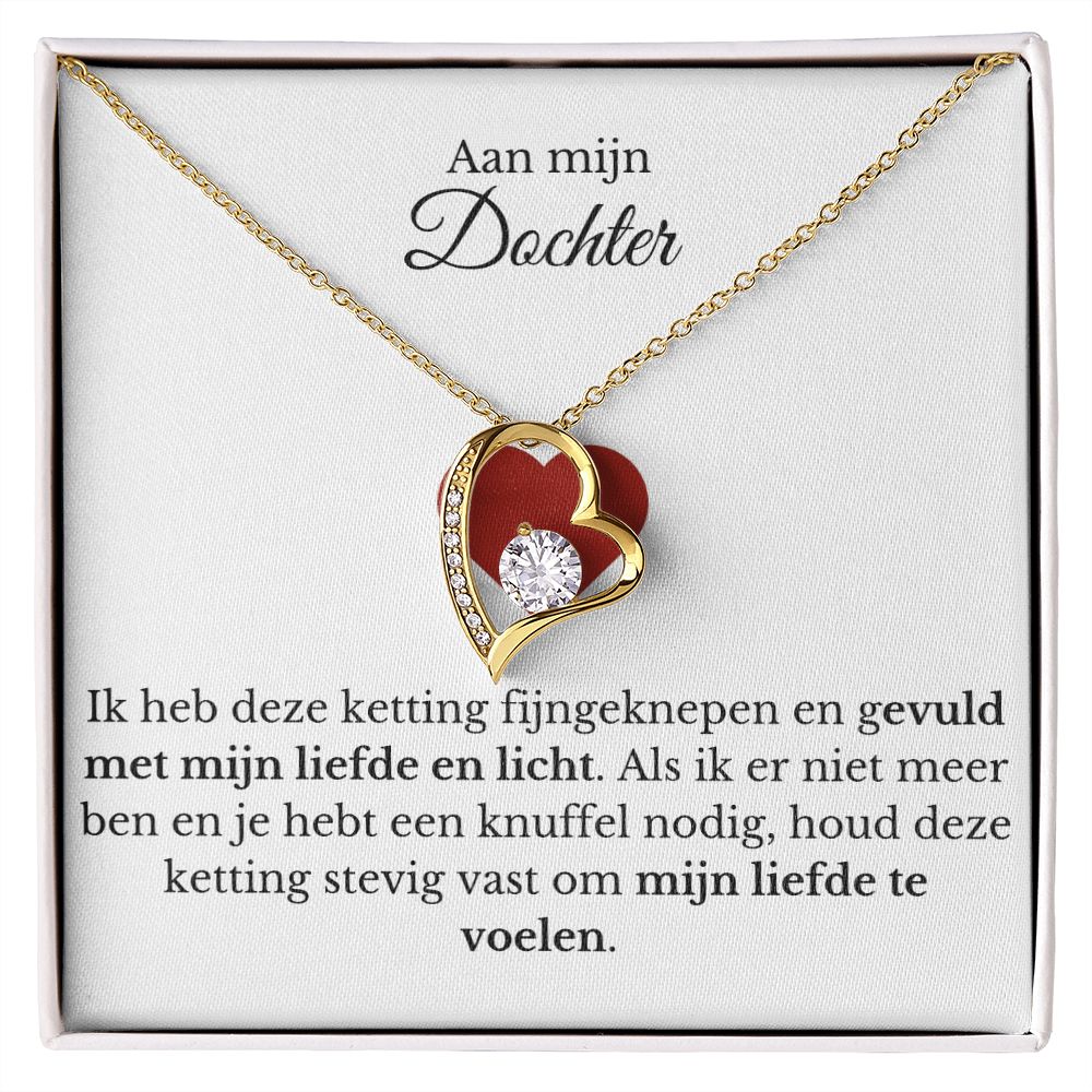 "Aan mijn dochter" Ketting - Verguld in 18Karaat Goud