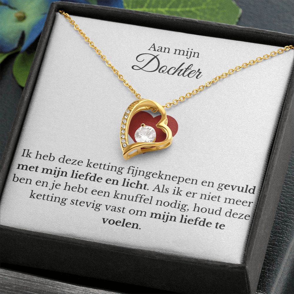 "Aan mijn dochter" Ketting - Verguld in 18Karaat Goud